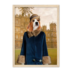 Lady Anne (Downton Abbey Inspired): Custom Pet Portrait - Paw & Glory - Dog Portraits - Pet Portraits