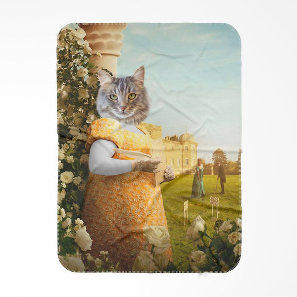 Society Gossip: Custom Pet Blanket | royal pet portrait | Paw & Glory