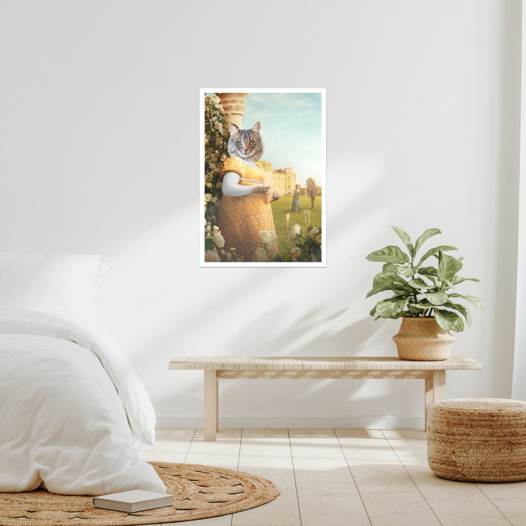 Society Gossip Custom Pet Poster | Custom Pet Portrait Print | Paw & Glory