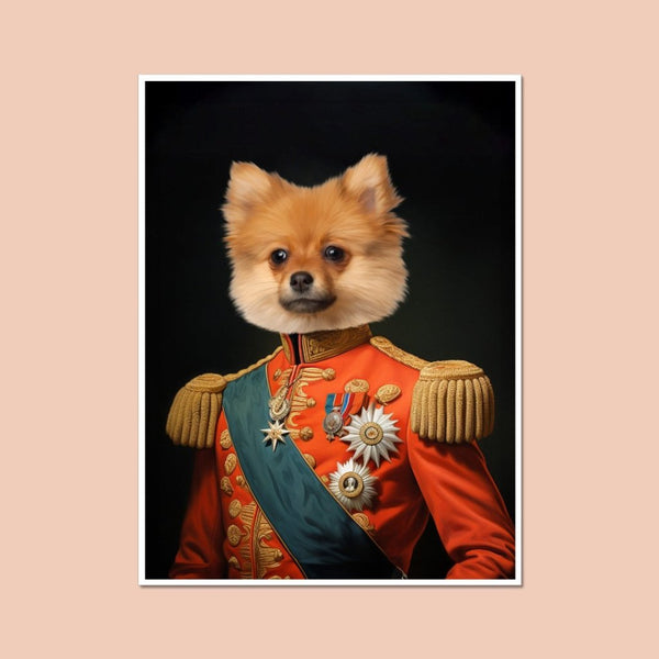 Landgrave: Custom Pet Poster | royal pet portrait | Paw & Glory