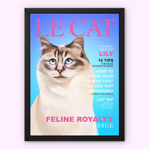 Le Cat: Custom Pet Canvas - Paw & Glory - Dog Portraits - Pet Portraits