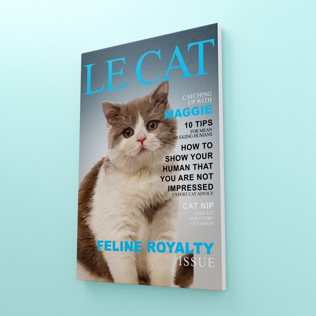 Le Cat: Custom Pet Canvas - Paw & Glory - Dog Portraits - Pet Portraits