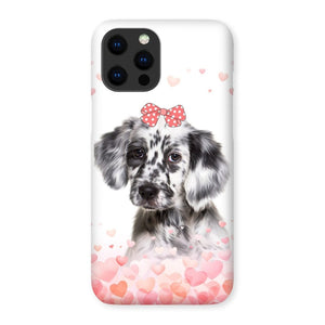 Love Bomb: Custom Minimalist One Pet Snap Phone Case - Paw & Glory - Dog Portraits - Pet Portraits
