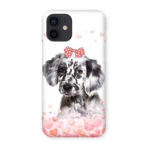 Love Bomb: Custom Minimalist One Pet Snap Phone Case - Paw & Glory - Dog Portraits - Pet Portraits