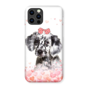 Love Bomb: Custom Minimalist One Pet Snap Phone Case - Paw & Glory - Dog Portraits - Pet Portraits