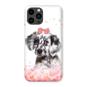 Love Bomb: Custom Minimalist One Pet Snap Phone Case - Paw & Glory - Dog Portraits - Pet Portraits