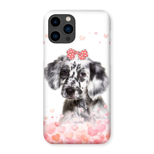 Love Bomb: Custom Minimalist One Pet Snap Phone Case - Paw & Glory - Dog Portraits - Pet Portraits