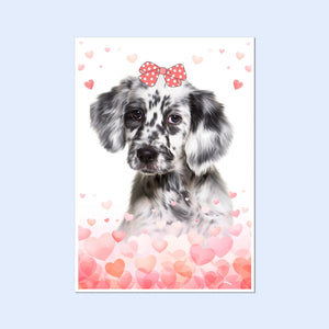 Love Bomb: Framed Pet Portrait - Paw & Glory - Dog Portraits - Pet Portraits