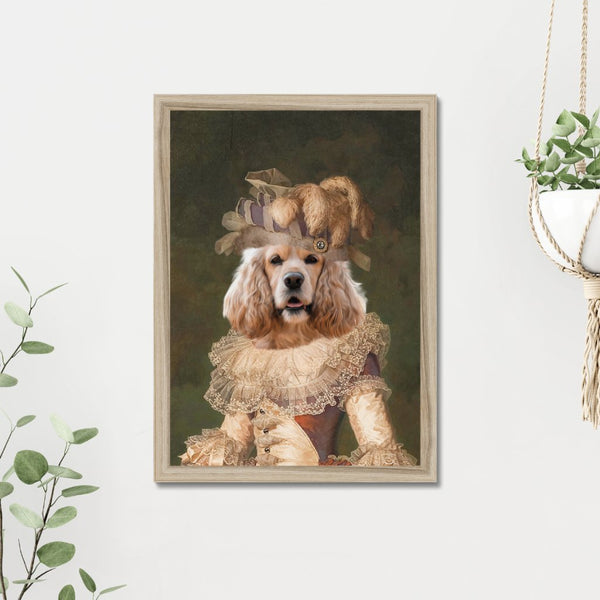 Marie Antoinette: Custom Pet Portrait | framed pet portrait | Paw & Glory