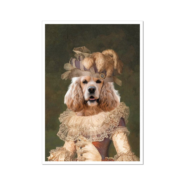 Marie Antoinette: Custom Pet Poster | royal pet portrait | Paw & Glory