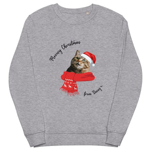 Meowy Christmas Custom Pet Sweatshirt - Paw & Glory - Dog Portraits - Pet Portraits