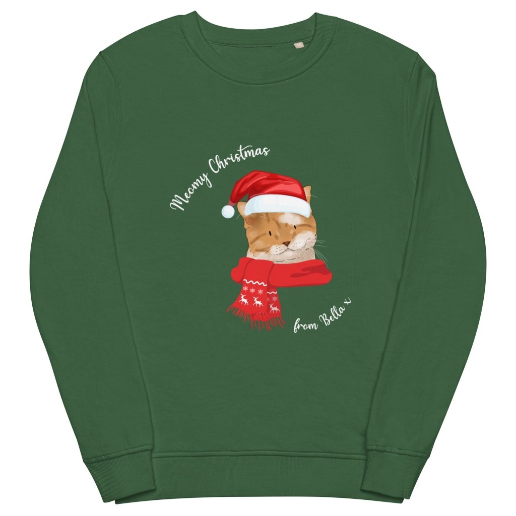 Meowy Christmas Custom Pet Sweatshirt - Paw & Glory - Dog Portraits - Pet Portraits