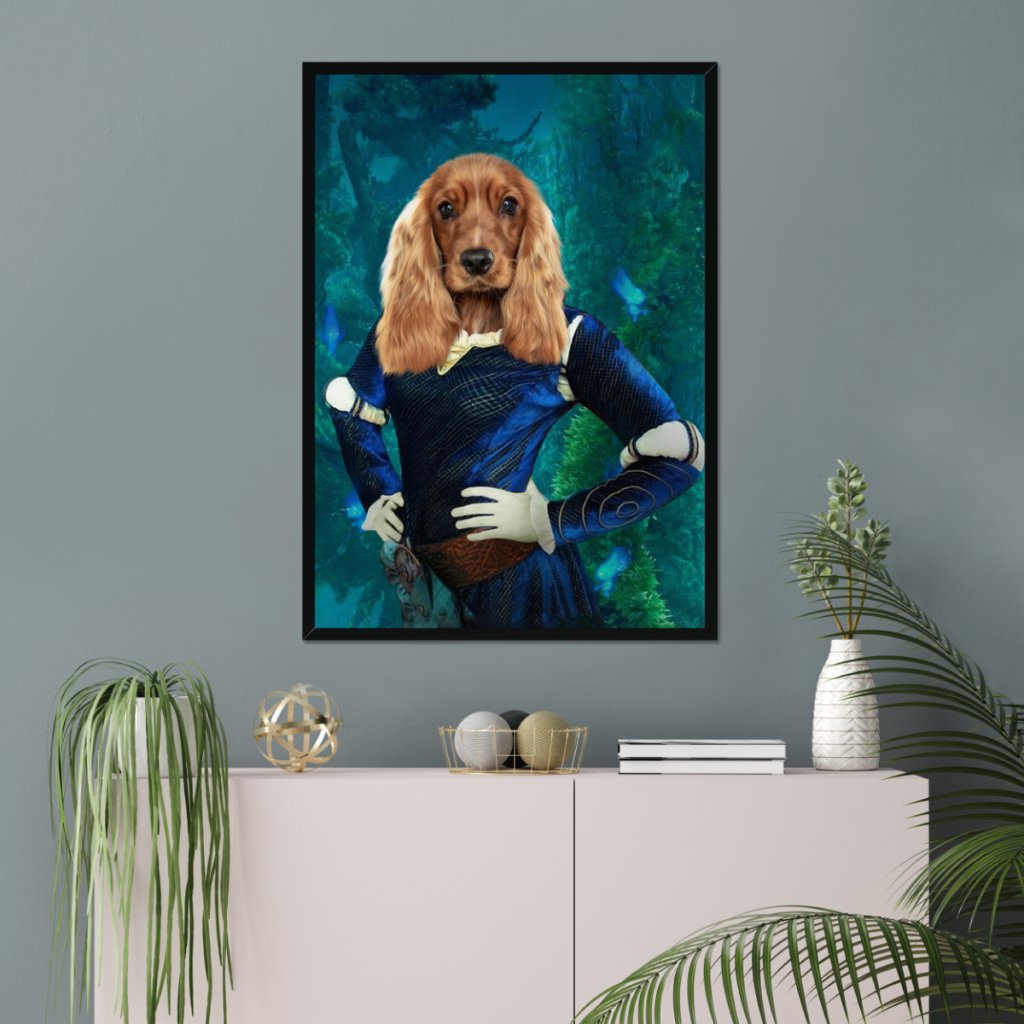 Highland Princess Custom Pet Portrait | Paw & Glory