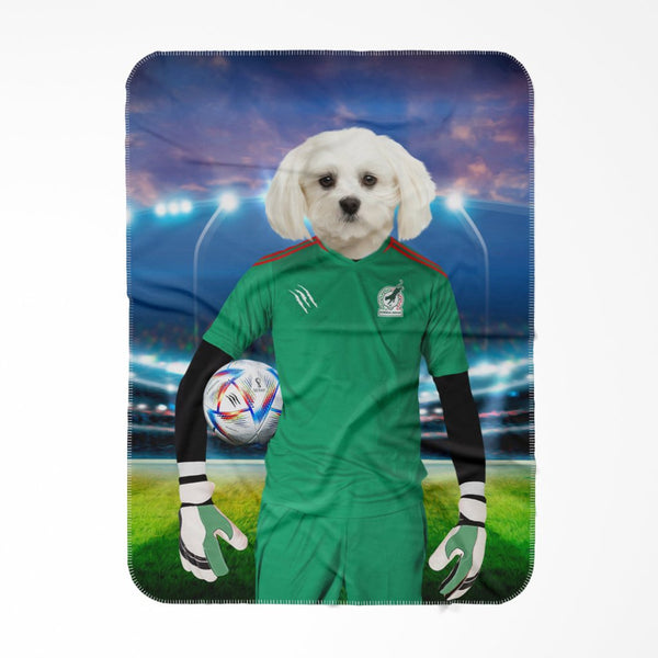 Mexico Football Team (FIFA 2022): Custom Pet Blanket - Paw & Glory - Dog Portraits - Pet Portraits