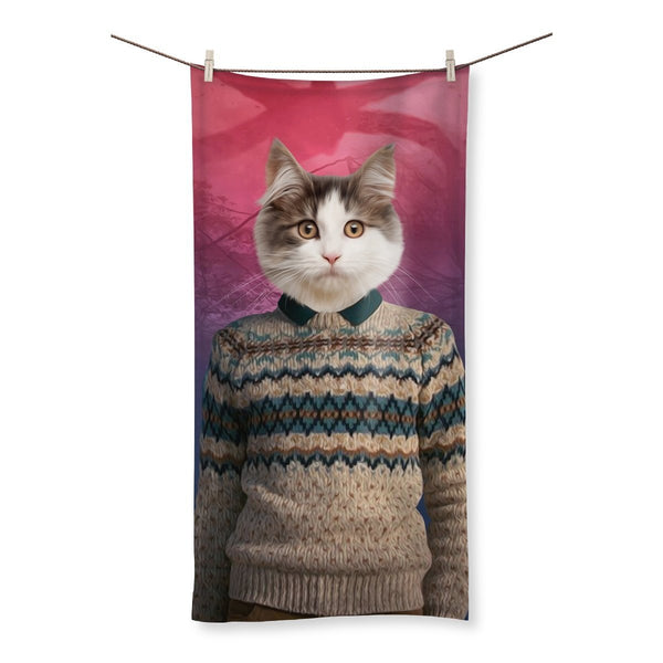 Retro 80s Sci-Fi Custom Pet Towel | Custom Pet Portrait | Paw & Glory