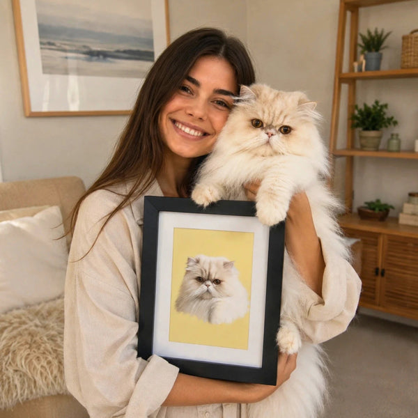 Minimalist: Custom Pet Poster - Paw & Glory - Dog Portraits - Pet Portraits