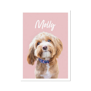 Minimalist: Custom Pet Poster - Paw & Glory - Dog Portraits - Pet Portraits
