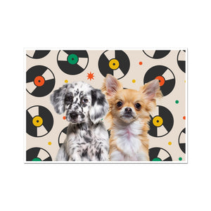 Minimalist: Custom Pet Poster - Paw & Glory - Dog Portraits - Pet Portraits