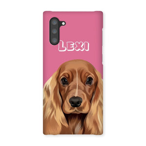 Modern: Custom One Pet Phone Case (Half Body) - Paw & Glory - Dog Portraits - Pet Portraits