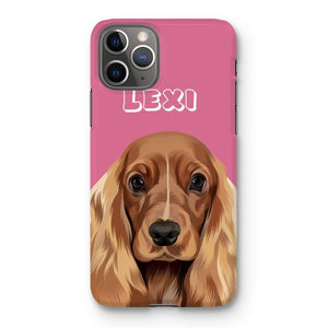 Modern: Custom One Pet Phone Case (Half Body) - Paw & Glory - Dog Portraits - Pet Portraits