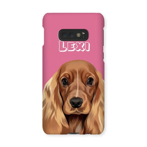 Modern: Custom One Pet Phone Case (Half Body) - Paw & Glory - Dog Portraits - Pet Portraits