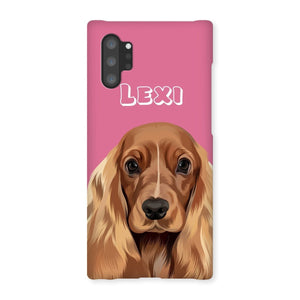 Modern: Custom One Pet Phone Case (Half Body) - Paw & Glory - Dog Portraits - Pet Portraits