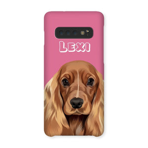 Modern: Custom One Pet Phone Case (Half Body) - Paw & Glory - Dog Portraits - Pet Portraits