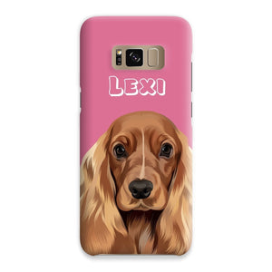 Modern: Custom One Pet Phone Case (Half Body) - Paw & Glory - Dog Portraits - Pet Portraits
