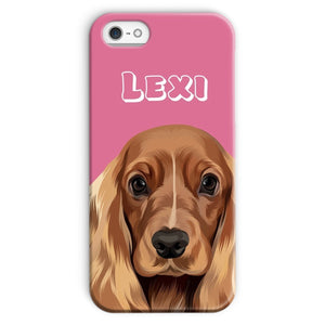 Modern: Custom One Pet Phone Case (Half Body) - Paw & Glory - Dog Portraits - Pet Portraits