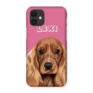 Modern: Custom One Pet Phone Case (Half Body) - Paw & Glory - Dog Portraits - Pet Portraits
