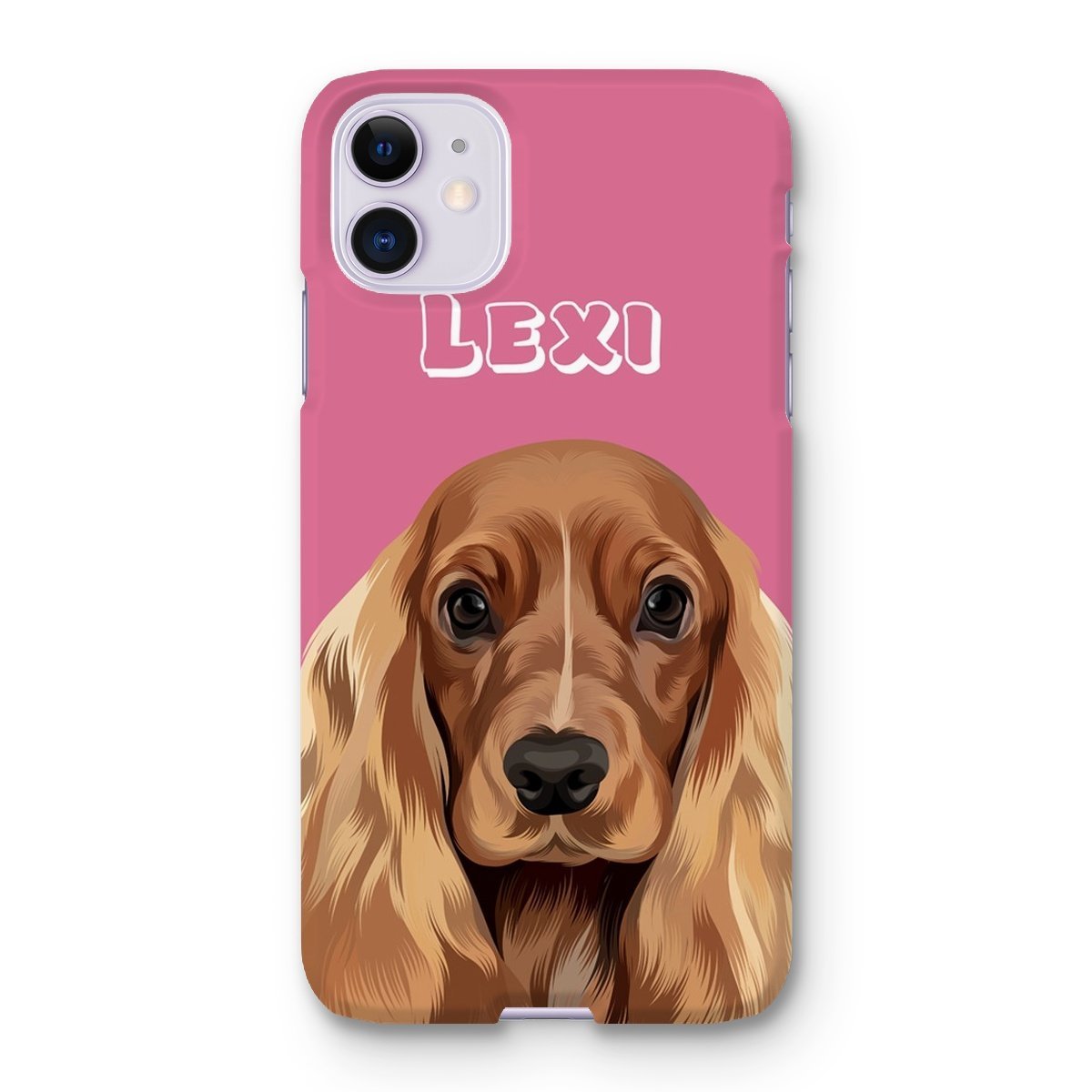 Modern: Custom One Pet Phone Case (Half Body) - Paw & Glory - Dog Portraits - Pet Portraits