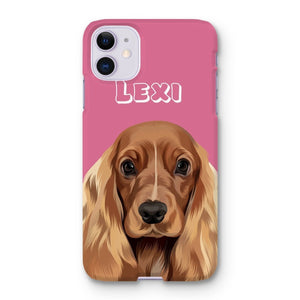 Modern: Custom One Pet Phone Case (Half Body) - Paw & Glory - Dog Portraits - Pet Portraits