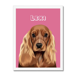 Modern: Custom One Pet Portrait (Half Body) - Paw & Glory - Dog Portraits - Pet Portraits