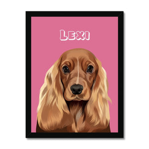 Modern: Custom One Pet Portrait (Half Body) - Paw & Glory - Dog Portraits - Pet Portraits