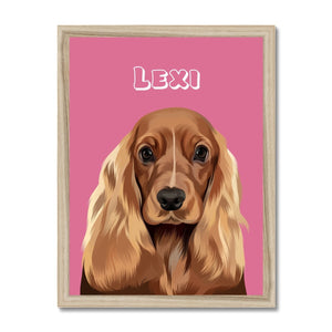 Modern: Custom One Pet Portrait (Half Body) - Paw & Glory - Dog Portraits - Pet Portraits