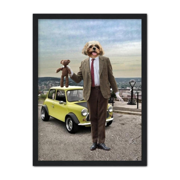 Silent Comedy Gentleman Custom Pet Portrait | Custom Pet Portrait | Paw & Glory
