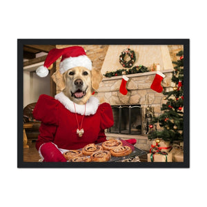 Mrs Claus: Custom Pet Portrait - Paw & Glory - Dog Portraits - Pet Portraits