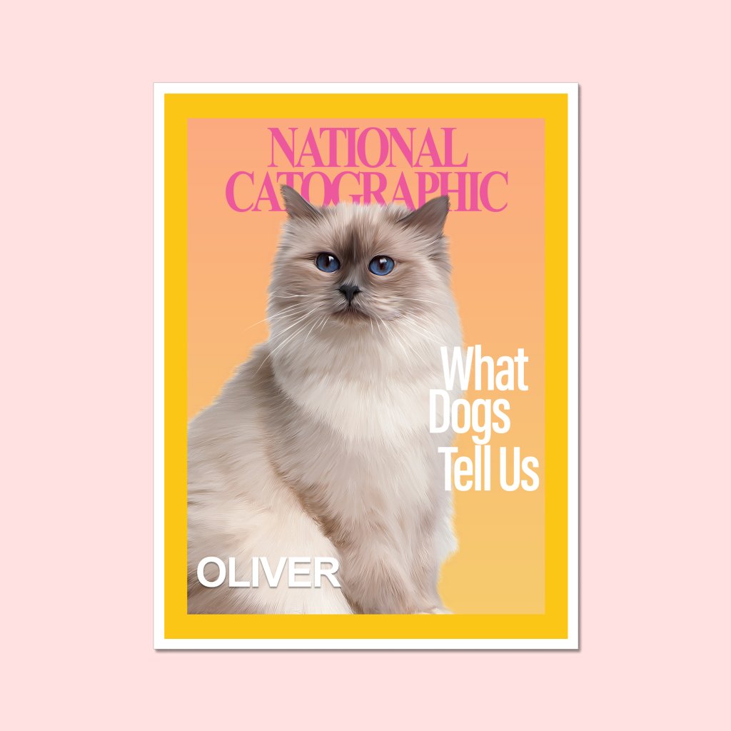 National Catographic: Custom Pet Portrait - Paw & Glory - Dog Portraits - Pet Portraits