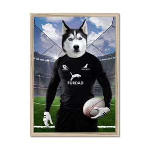 New Zealand Rugby Team: Custom Pet Portrait - Paw & Glory - Dog Portraits - Pet Portraits