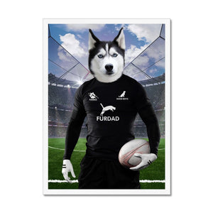 New Zealand Rugby Team: Custom Pet Portrait - Paw & Glory - Dog Portraits - Pet Portraits