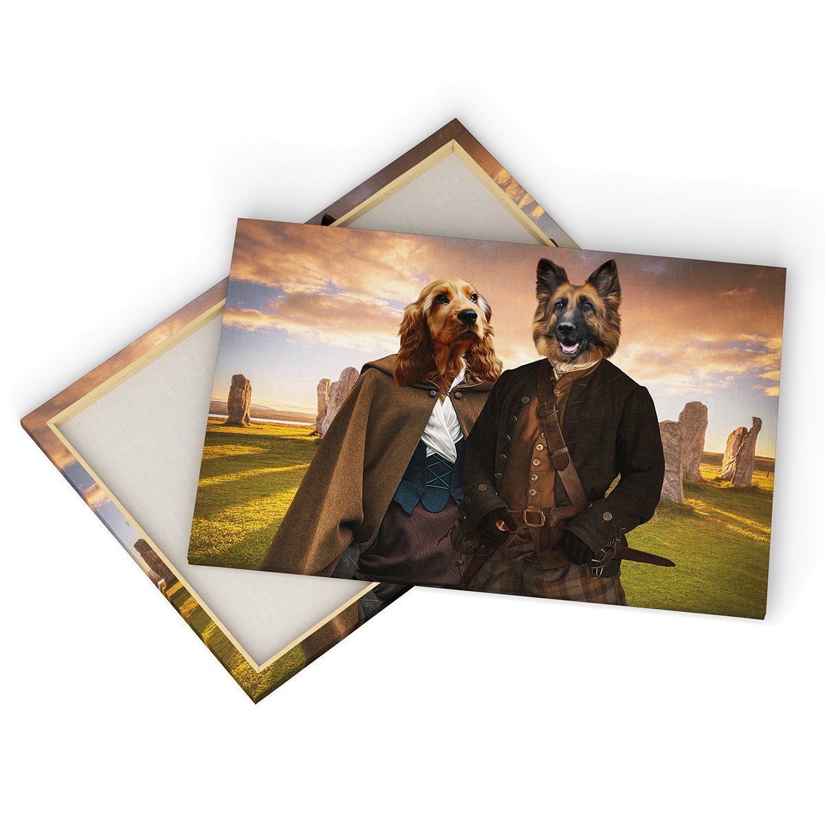 Outlander: Custom Pet Canvas - Paw & Glory - Dog Portraits - Pet Portraits