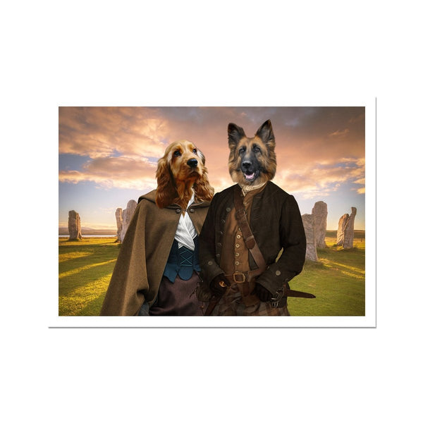 Highland Romance Custom Pet Poster | Pet Portrait Print | Paw & Glory