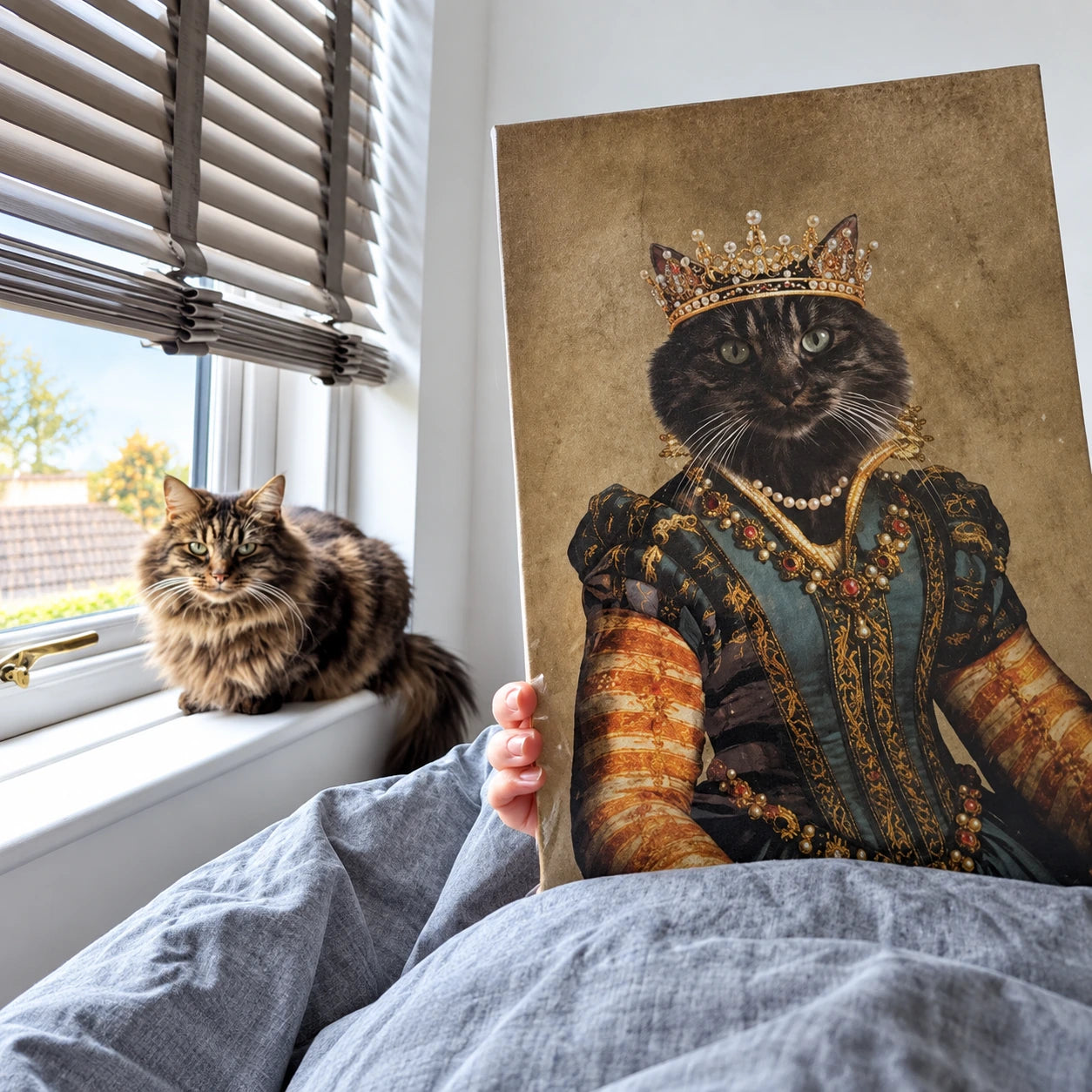 The Pearl Princess: Custom Pet Portrait