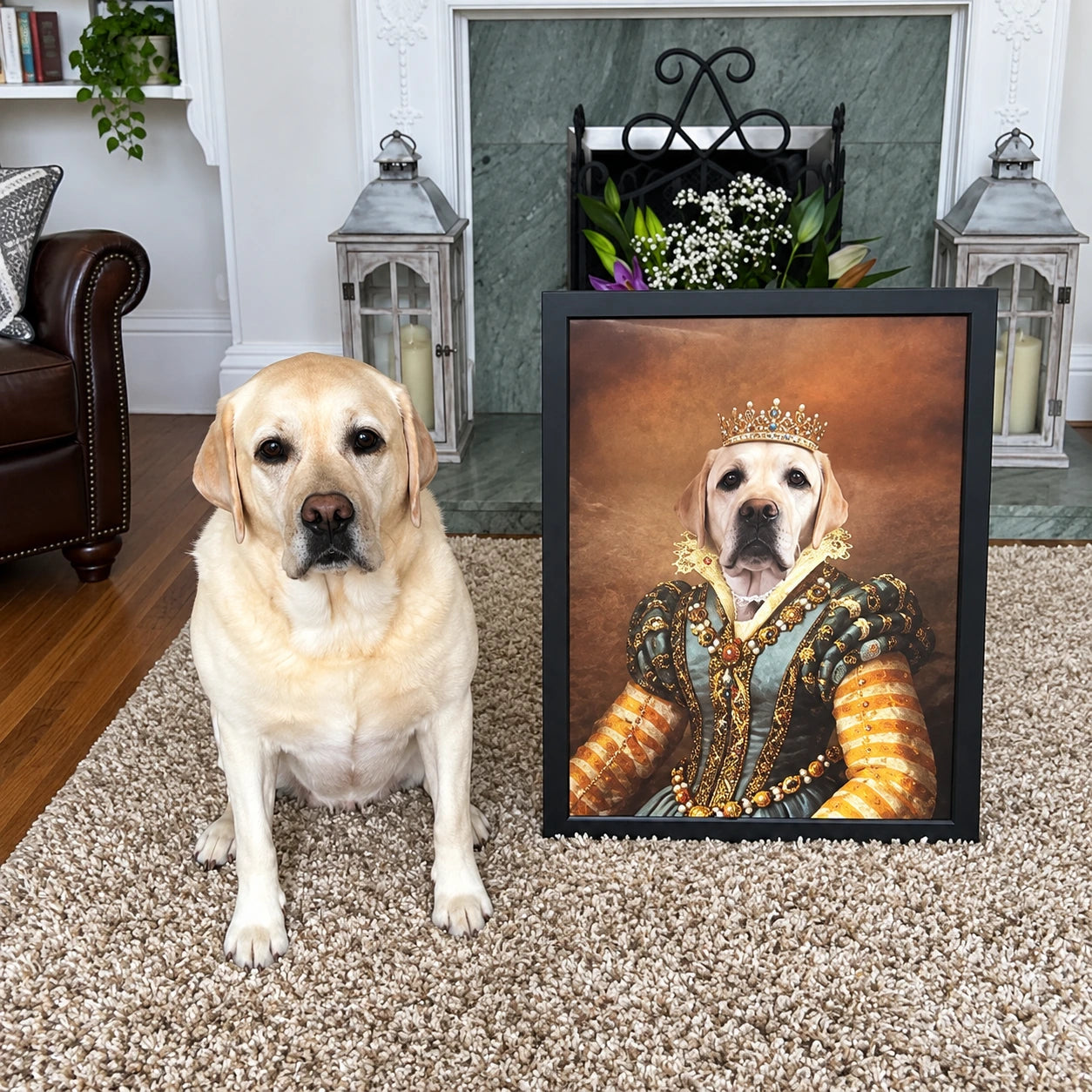 The Pearl Princess: Custom Pet Portrait