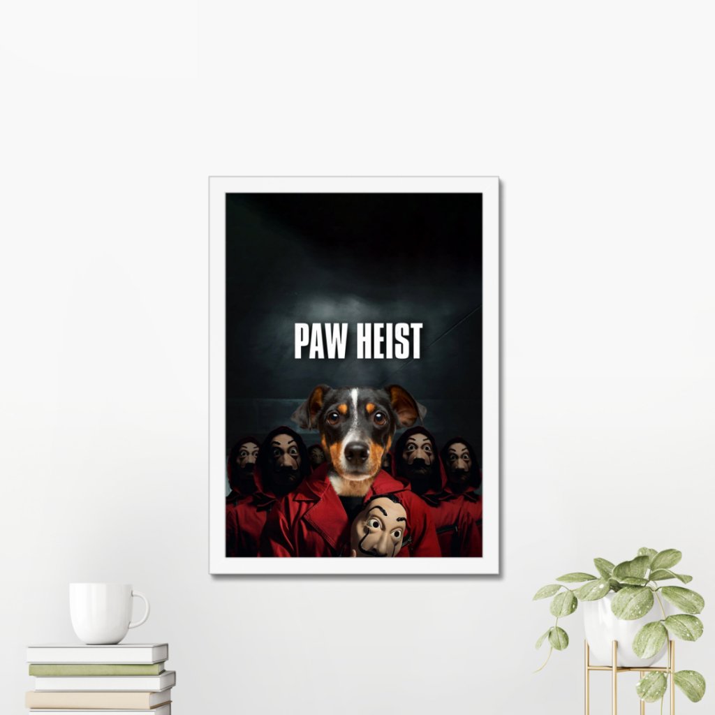 Paw Heist: Custom Pet Portrait - Paw & Glory - Dog Portraits - Pet Portraits