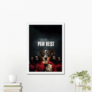 Paw Heist: Custom Pet Portrait - Paw & Glory - Dog Portraits - Pet Portraits