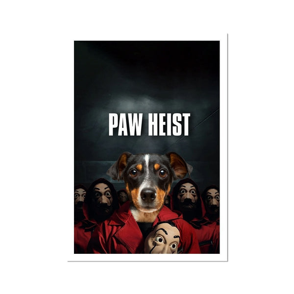 Heist Crew Custom Pet Poster | Pet Portrait Print | Paw & Glory