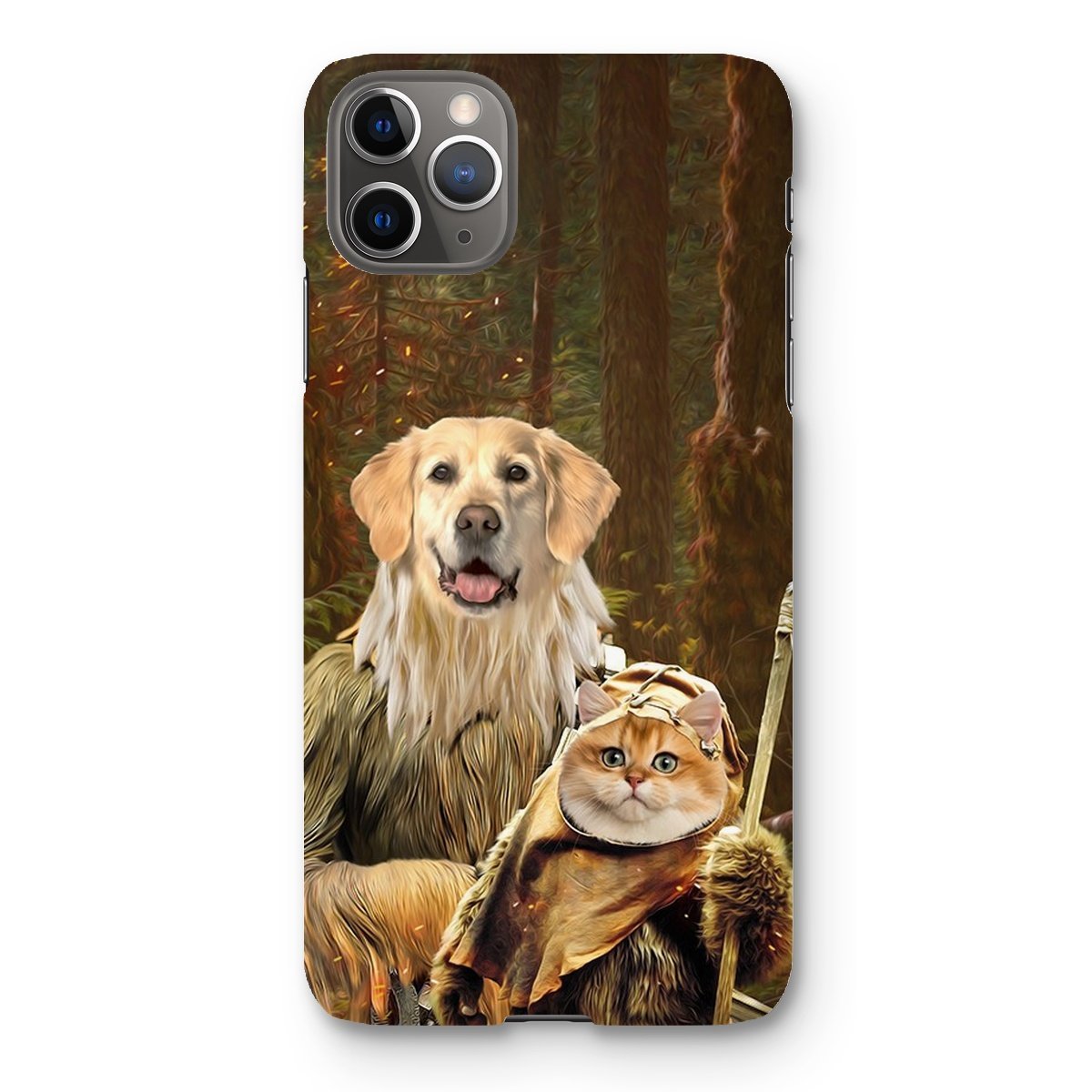 Pawbecca & Ewok (Star Wars Inspired): Custom Pet Phone Case - Paw & Glory - Dog Portraits - Pet Portraits