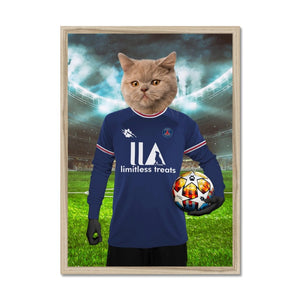 Pawris Saint Germain Football Club: Custom Pet Portrait - Paw & Glory - Dog Portraits - Pet Portraits