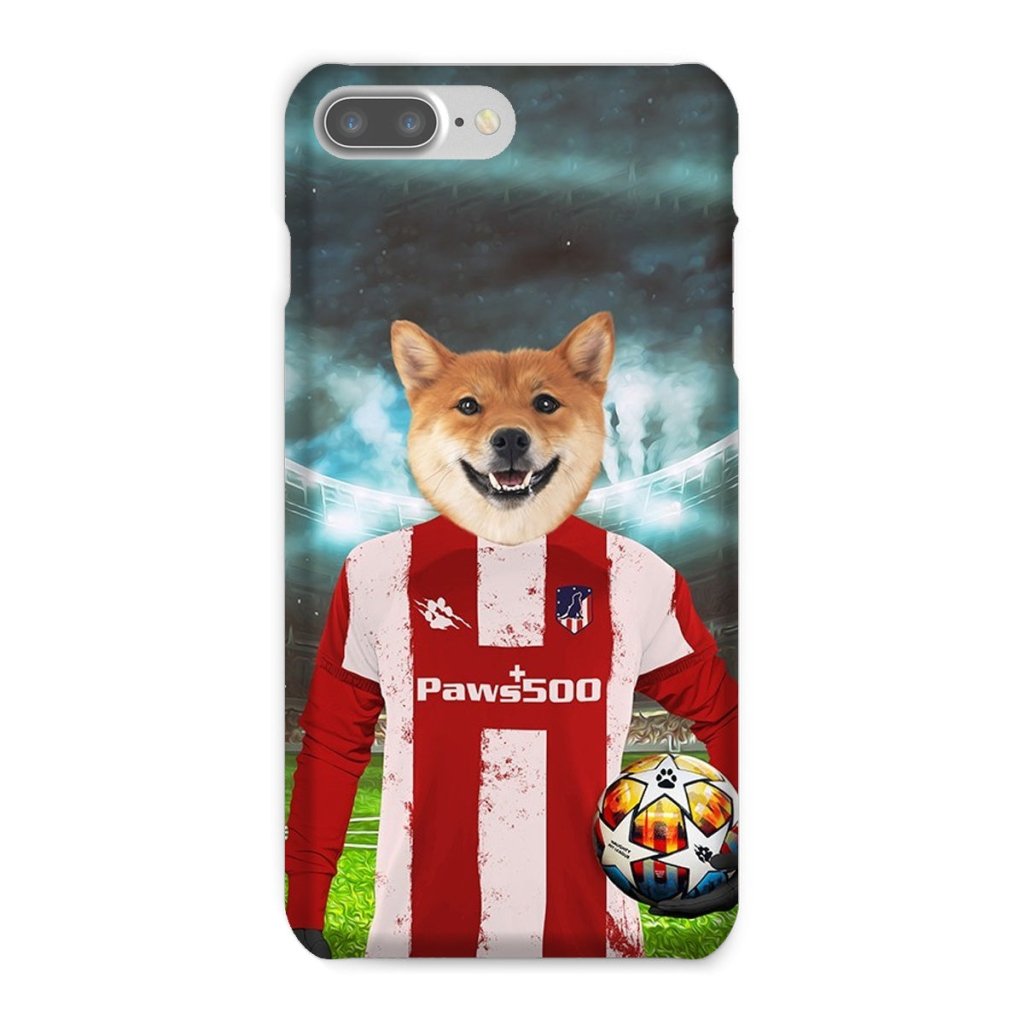 Pawtheletico Madrid Football Club: Custom Pet Snap Phone Case - Paw & Glory - Dog Portraits - Pet Portraits